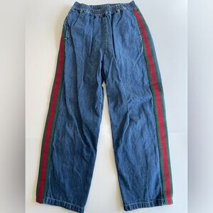 Gucci kids jeans with iconic stripe